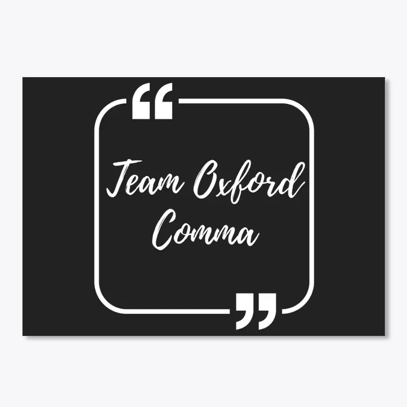 Team Oxford Comma - White 